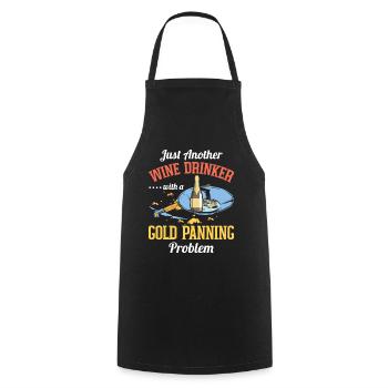 Drôles de panneurs d’or chercheurs d’or chercheurs d’or excavatrices - Tablier de cuisine - noir - Devant - AI Model Male 185 dark (185cm)