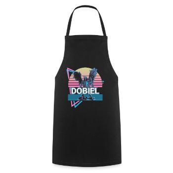 Dobiel Guardian Angel Old Persia Retro - Cooking Apron - black - Front - AI Model Male 185 dark (185cm)