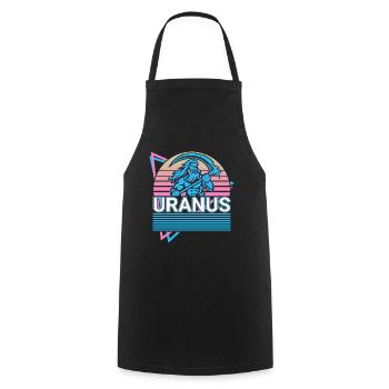 Uranus Dieu grec Mythe grec antique - Tablier de cuisine - noir - Devant - AI Model Male 185 dark (185cm)