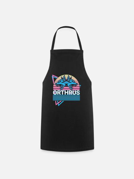 Orthrus mythical creatures Ancient Greek mythology R - Cooking Apron - black