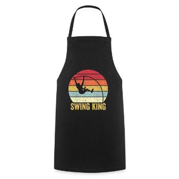 Fun Perle Vault Saut à la perche Swing King - Tablier de cuisine - noir - Devant - AI Model Male 185 dark (185cm)