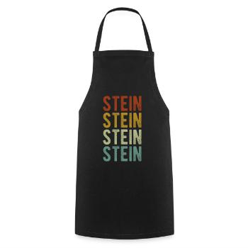 Stone City Rétro Vintage - Tablier de cuisine - noir - Devant - AI Model Male 185 dark (185cm)