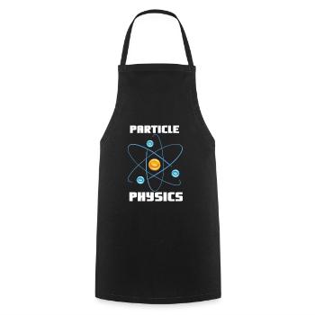 Physique des particules - Physicien Dicton - Tablier de cuisine - noir - Devant - AI Model Male 185 dark (185cm)