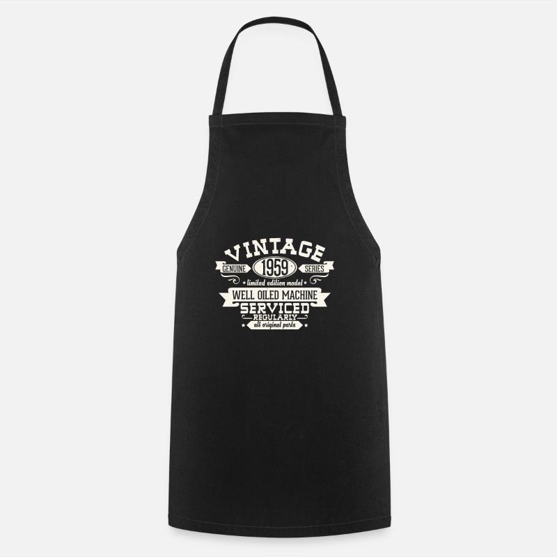 60th birthday - Cooking Apron - black
