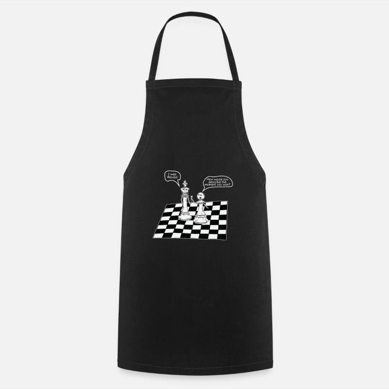 échec et mat - Tablier de cuisine - noir
