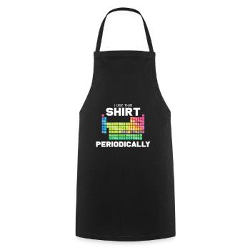 système périodique - Tablier de cuisine - noir - Devant - AI Model Male 185 dark (185cm)