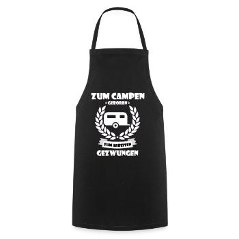campeur - Tablier de cuisine - noir - Devant - AI Model Male 185 dark (185cm)