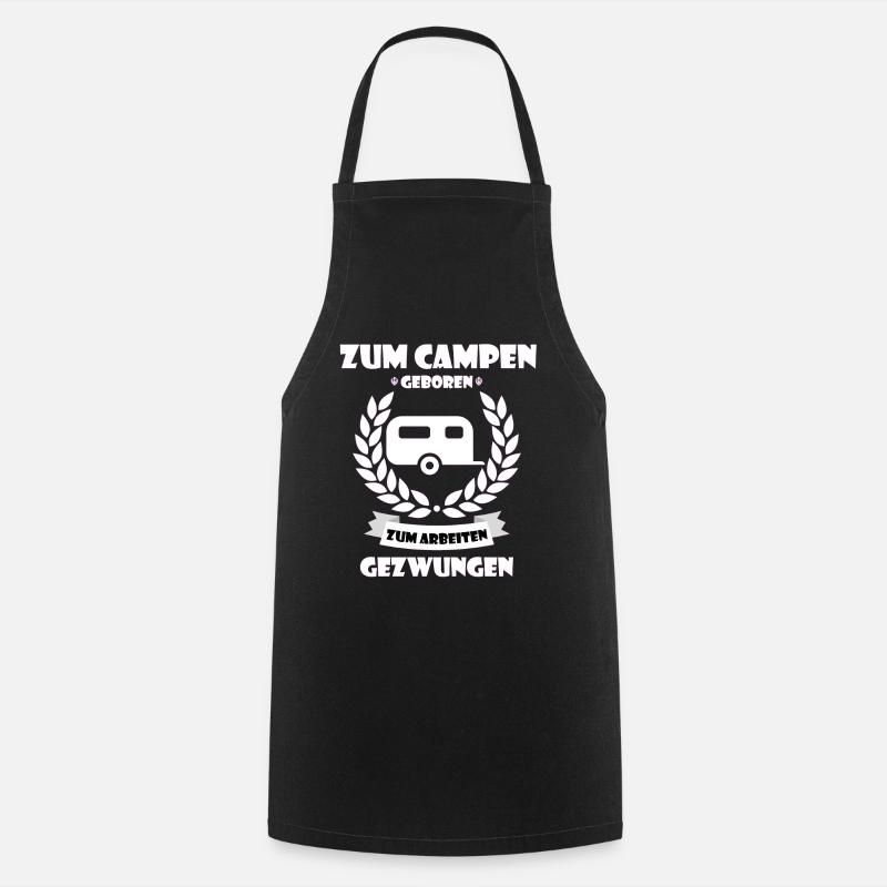 camper - Cooking Apron - black