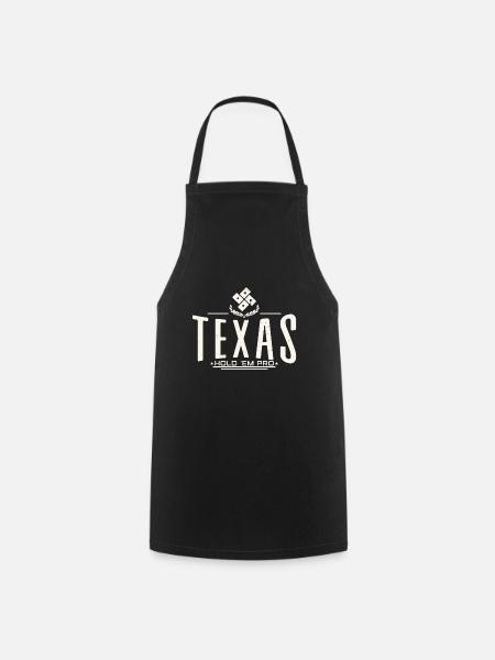 Texas Hold'Em - Kochschürze - Schwarz