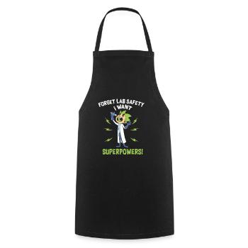 Chemise de laboratoire amusante pour les geeks des sciences et le laboratoire - Tablier de cuisine - noir - Devant - AI Model Male 185 dark (185cm)