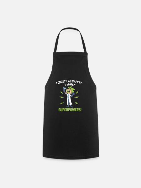 Chemise de laboratoire amusante pour les geeks des sciences et le laboratoire - Tablier de cuisine - noir
