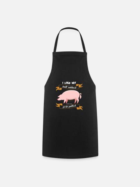Schweinchen - Kochschürze - Schwarz