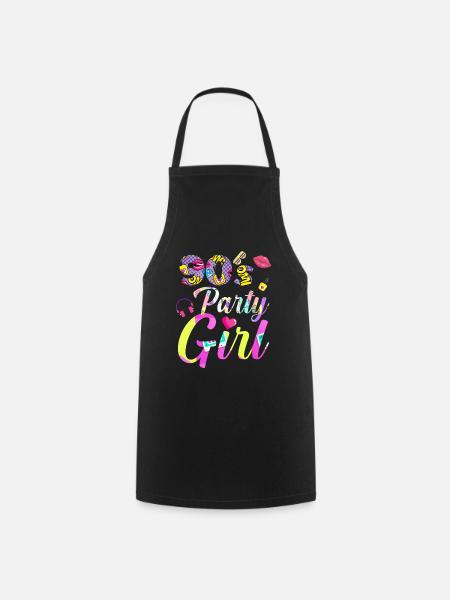 90s theme party - Cooking Apron - black