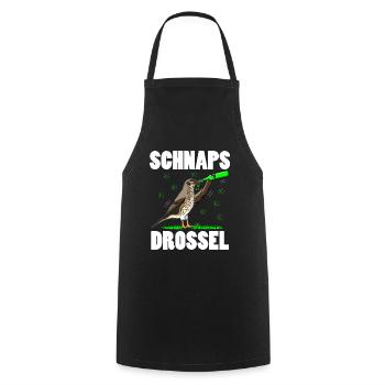 Lustige Vogelsprüche Vogelliebhaber Vogel Bier - Kochschürze - Schwarz - Vorne - AI Model Male 185 dark (185cm)
