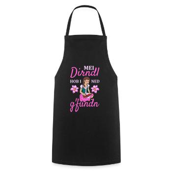 Damen Dirndl Ersatz Trachten Ersatz Bluse Kirmes - Kochschürze - Schwarz - Vorne - AI Model Male 185 dark (185cm)