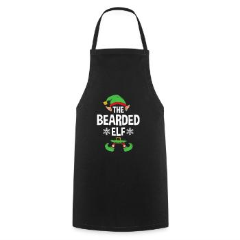 Group Matching Family Christmas Gift Elf - Cooking Apron - black - Front - AI Model Male 185 dark (185cm)