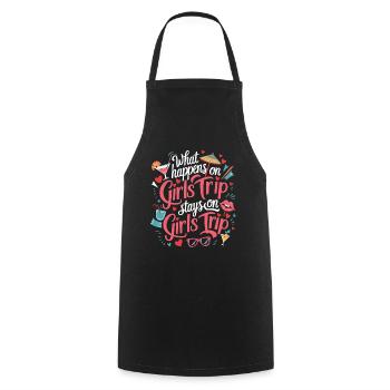 Girls Trip Holiday Holiday Holiday Celebrations - Cooking Apron - black - Front - AI Model Male 185 dark (185cm)