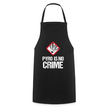 Pyro n'est pas un crime Feux d'artifice Nouvel An Nouvel An - Tablier de cuisine - noir - Devant - AI Model Male 185 dark (185cm)