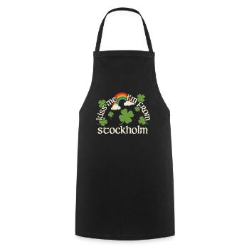 Kiss Me - Saint-Patrick Stockholm - Tablier de cuisine - noir - Devant - AI Model Male 185 dark (185cm)