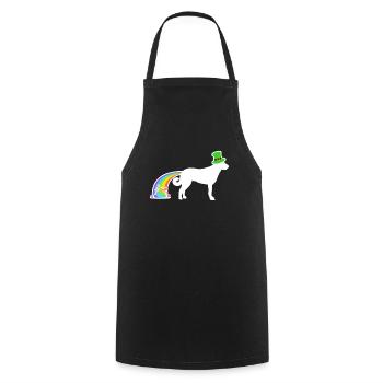 St. Patricks Dog - Anatolischer Schäferhund - Kochschürze - Schwarz - Vorne - AI Model Male 185 dark (185cm)