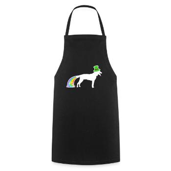 Chien de Saint-Patrick - Tervuren belge - Tablier de cuisine - noir - Devant - AI Model Male 185 dark (185cm)