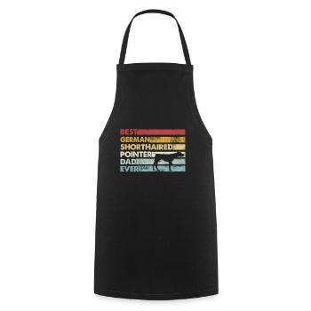 Best Father - German Shorthair - Cooking Apron - black - Front - AI Model Male 185 dark (185cm)