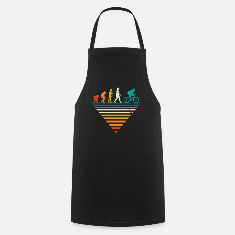 Evolution humaine - Vintage - Tablier de cuisine - noir