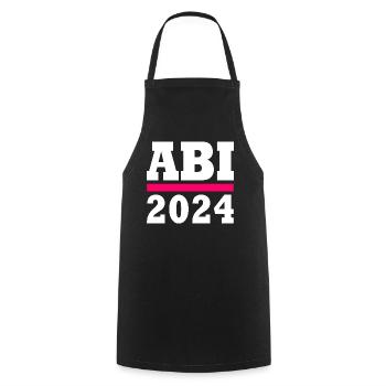Abi 2024 - Kochschürze - Schwarz - Vorne - AI Model Male 185 dark (185cm)