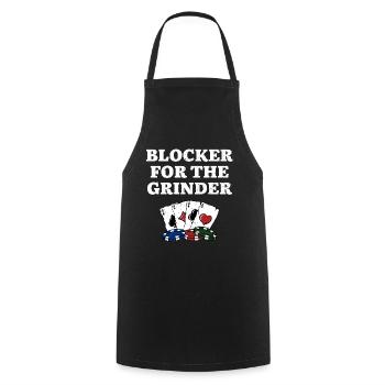Bloqueur pour le Grinder Gambler Poker Gambling - Tablier de cuisine - noir - Devant - AI Model Male 185 dark (185cm)