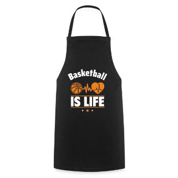 Basketball ist Leben - Kochschürze - Schwarz - Vorne - AI Model Male 185 dark (185cm)