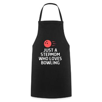Bowlen Sprüche Bowling Bowler Kegeln Geschenk - Kochschürze - Schwarz - Vorne - AI Model Male 185 dark (185cm)