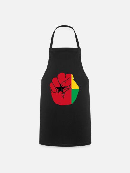 Drapeau Guinée Bissau cadeau kriol kiriol - Tablier de cuisine - noir