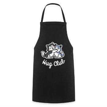 Husky Hug Club Chien Malamute - Tablier de cuisine - noir - Devant - AI Model Male 185 dark (185cm)