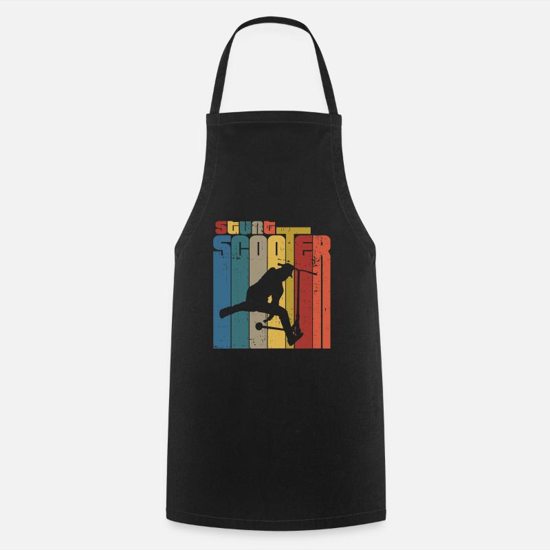 Scooter stunt - Cooking Apron - black