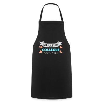 Meilleur Collègue De La Boîte - Tablier de cuisine - noir - Devant - AI Model Male 185 dark (185cm)