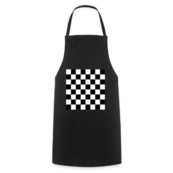 Jeu d’échecs - Vector Design - Tablier de cuisine - noir - Devant - AI Model Male 185 dark (185cm)