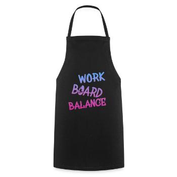 Work Board Balance - Kochschürze - Schwarz - Vorne - AI Model Male 185 dark (185cm)