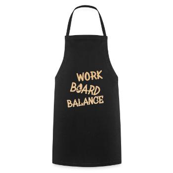 work board balance - Kochschürze - Schwarz - Vorne - AI Model Male 185 dark (185cm)