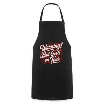 Girls on Tour Attention Women on Tour - Cooking Apron - black - Front - AI Model Male 185 dark (185cm)