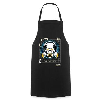 Avoid or Survive Japanese Streetwear symbols - Cooking Apron - black - Front - AI Model Male 185 dark (185cm)