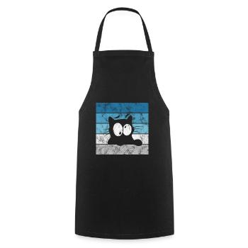 Chat chat chat de chat miau chat Chat Chat Chat - Tablier de cuisine - noir - Devant - AI Model Male 185 dark (185cm)