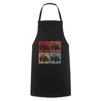 Tracteurs tracteurs de tracteurs de ferme tracteurs - Tablier de cuisine - noir - Devant - AI Model Male 185 dark (185cm)