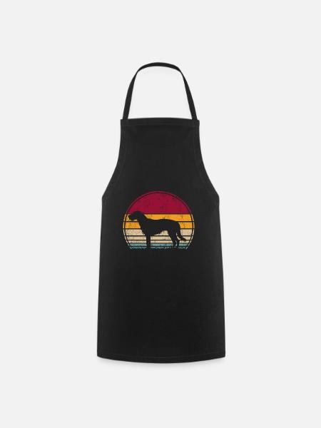 Kromfohrländer Kromi Hund Vintage Retro - Kochschürze - Schwarz