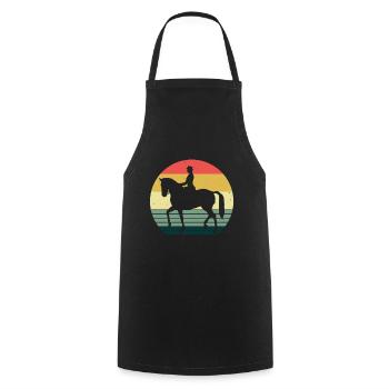 Dressage Équitation Cavaliers de dressage Équitation Équitation - Tablier de cuisine - noir - Devant - AI Model Male 185 dark (185cm)