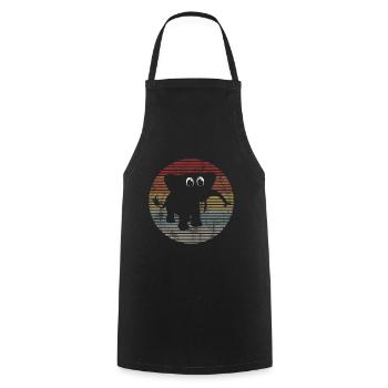 Eléphant éléphant pour enfants - Tablier de cuisine - noir - Devant - AI Model Male 185 dark (185cm)