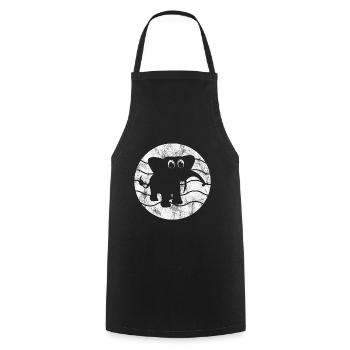 Éléphant Éléphant pour enfants - Tablier de cuisine - noir - Devant - AI Model Male 185 dark (185cm)