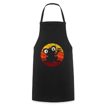 Frog Frogs Gift for Kids Funny Funny - Cooking Apron - black - Front - AI Model Male 185 dark (185cm)