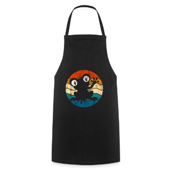 Frog Frogs Gift for Kids Funny Funny - Cooking Apron - black - Front - AI Model Male 185 dark (185cm)