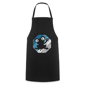 Frog Frogs Gift for Kids Funny Funny - Cooking Apron - black - Front - AI Model Male 185 dark (185cm)