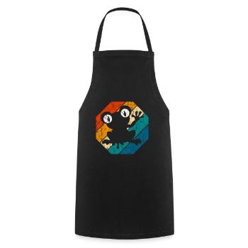 Frosch Frösche Geschenk für Kinder Lustig Witzig - Kochschürze - Schwarz - Vorne - AI Model Male 185 dark (185cm)